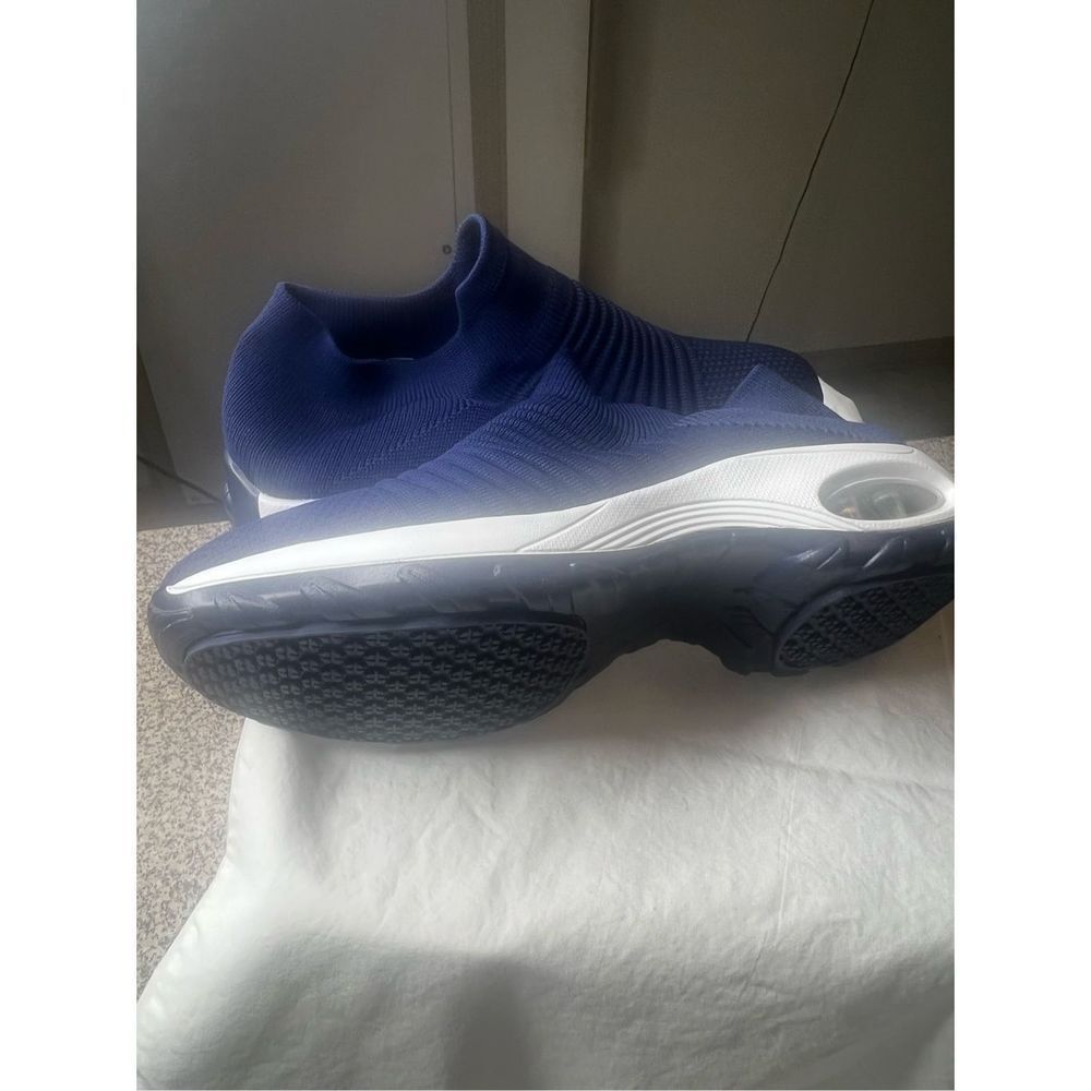 OSTQ Blue White Slip on Tennis Shoe Fits Like A Glove./Brand New - Picture 2 of 11